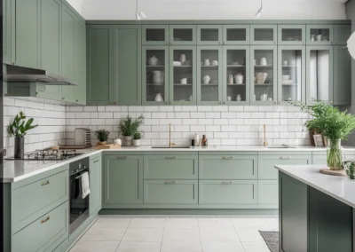 Butterfly Kitchens_Kitchen Cabinet Replacement_Chicago_Florida_Kitchen Cabinets and Renovations_Green Kitchen